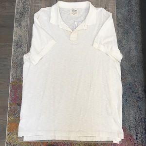 J. Crew Men’s White Polo. New with tags!